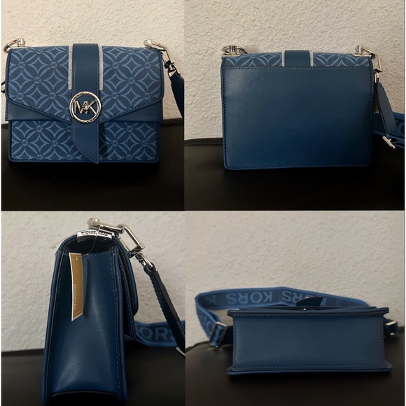 NWT MICHAEL MICHAEL KORS SIGNATURE GREENWICH SMALL CONVERTIBLE CROSSBODY - Picture 12 of 15
